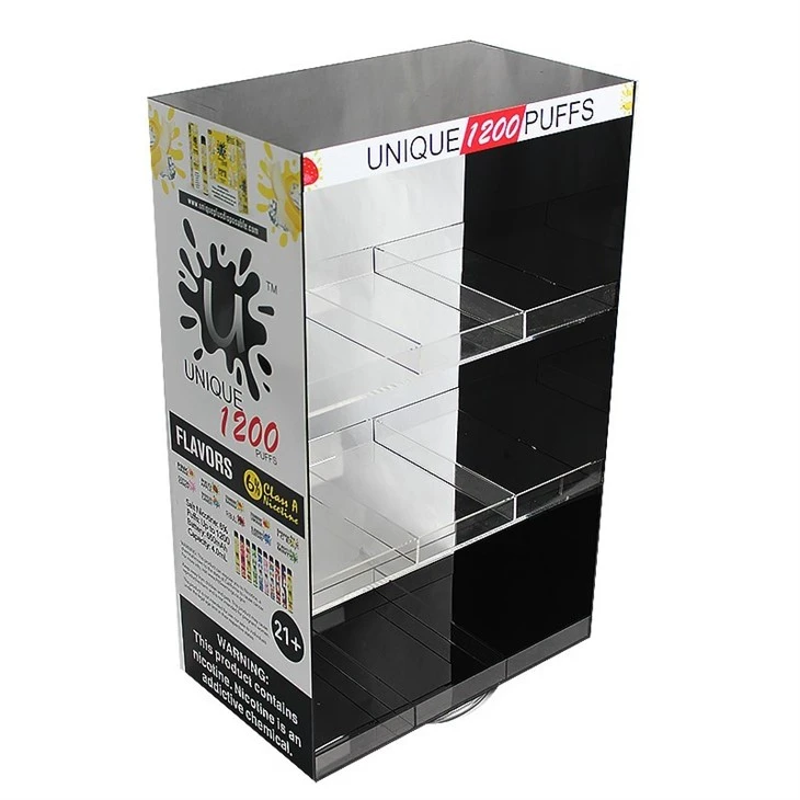 Rotating acrylic electronic cigarette display stand